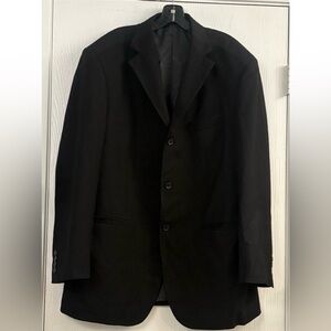Ermenegildo Zegna Black Wool Coat
Blazer Double Vented Sz 56R